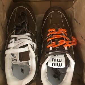 Cinnamon Suede New Balance X Miu Miu 530 Sl Sneakers
